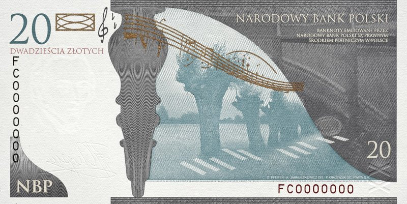 20 zł Fryderyk Chopin - 20 rok