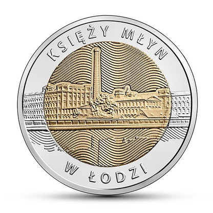 5 zł - Odkryj Polskę – Księży Młyn w Łodzi - 2016 rok