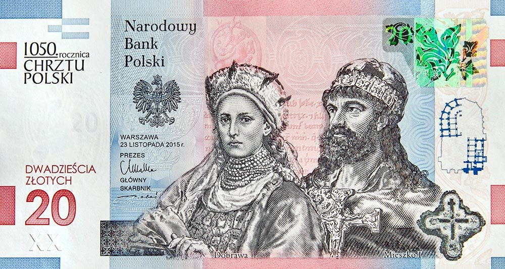 20 zł 1050. rocznica Chrztu Polski - 2015 rok