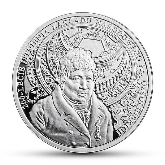 10 zł - 200-lecie istnienia Zakładu Narodowego im. Ossolińskich - 2017 rok