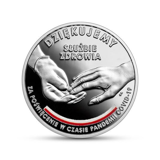 10 zł Dziękujemy służbie zdrowia za poświęcenie w czasie pandemii COVID -19 - 2021 rok