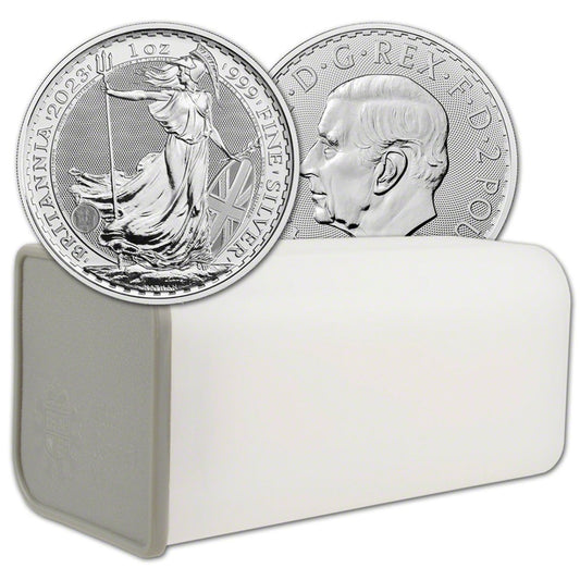 25x 1 uncja oz - Britannia Król Karol III - 2023 rok